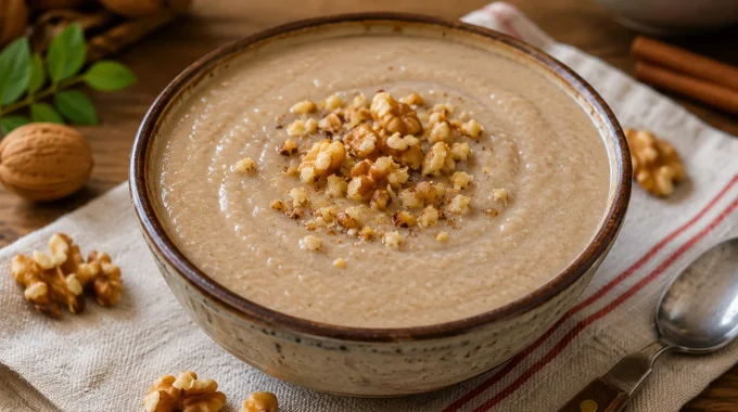 Intxaursaltsa creme noix pays basque recette authentique