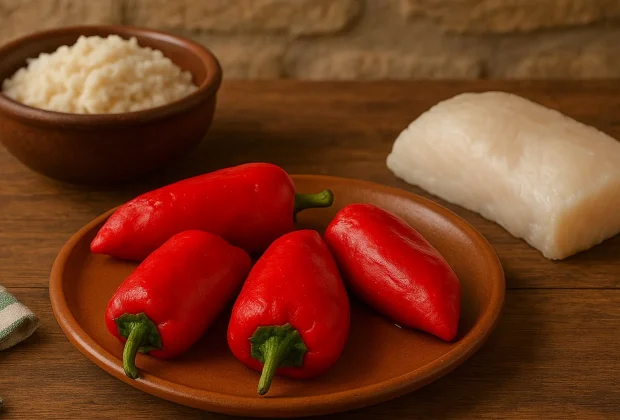 Poivrons farcis a la morue basque